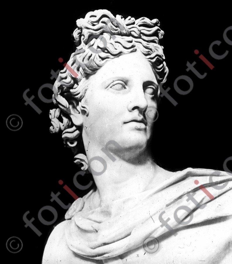 Apoll vom Belvedere | Apollo from the Belvedere - Foto foticon-simon-033-011-sw.jpg | foticon.de - Bilddatenbank für Motive aus Geschichte und Kultur